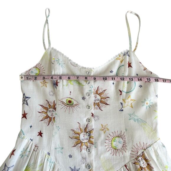 We’re All Pretty Girls In My Orbit Galaxy Print Mini Dress Women’s Size Large - Picture 6 of 12